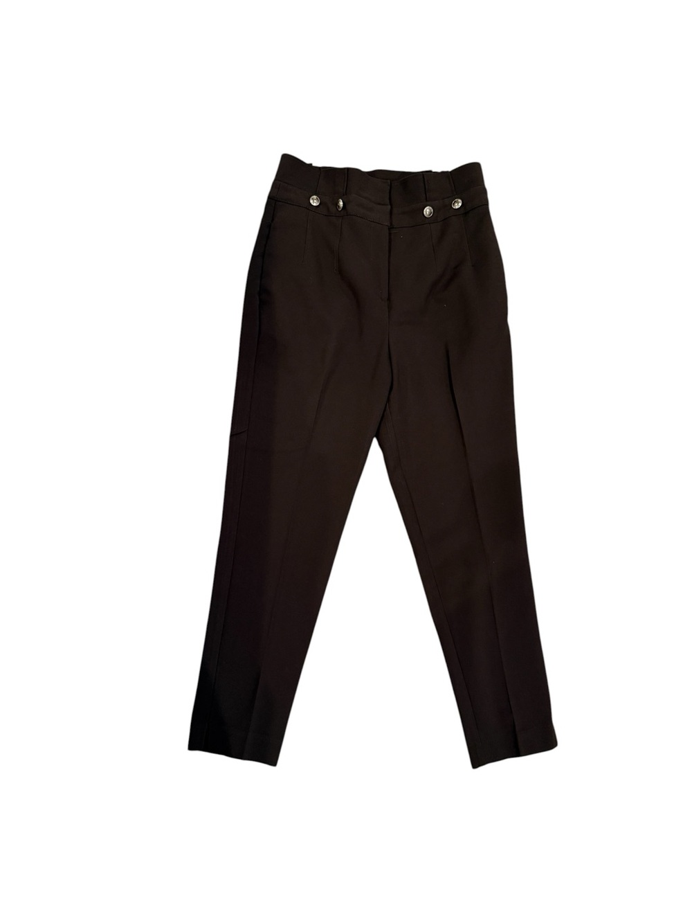 New York & Company High-Waisted Tailored Trousers in Chocolate Brown - Picture 1 of 10